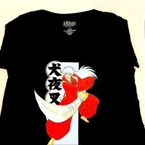Anime Inuyasha Jrs V-Neck T-shirt